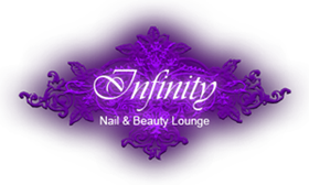 Infinity Nail & Beauty Lounge Logo und Home Button
